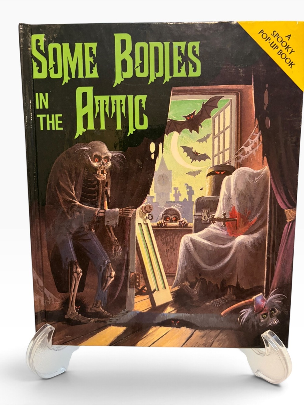 Vintage 1990 Some Bodies In The Attic Spooky Pop-Up Book Halloween Horror